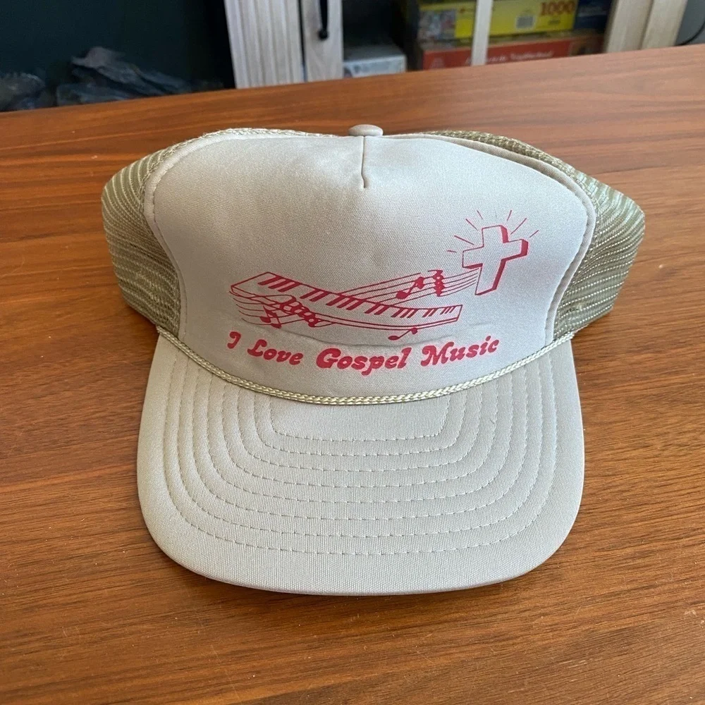 I Love Gospel Music Old School Trucker Hat